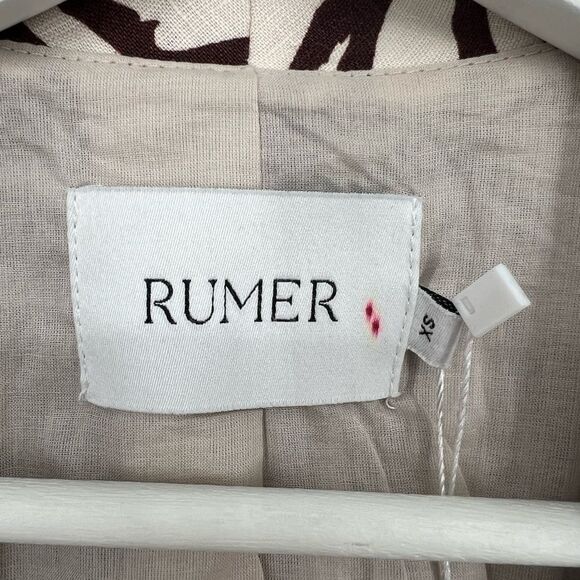 Free People RUMER Cyrus Blazer Linen‎ Dress Zebra XS NWT - Picture 11 of 15